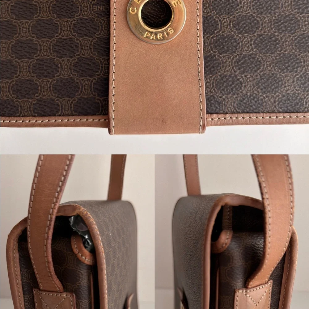 Authentic Celine Macadam M14 Flap Crossbody Bag - Picture 11 of 16